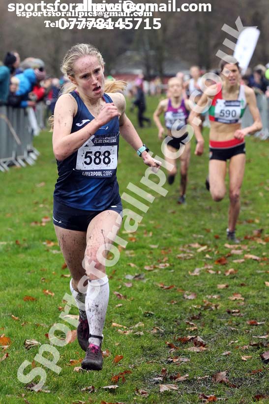 Womens under-17s and under-20s, 2019 European Cross Country Trials and British Cross Challenge, Sefton Park, Liverpool.  Photo: David T. Hewitson/Sports for All Pics